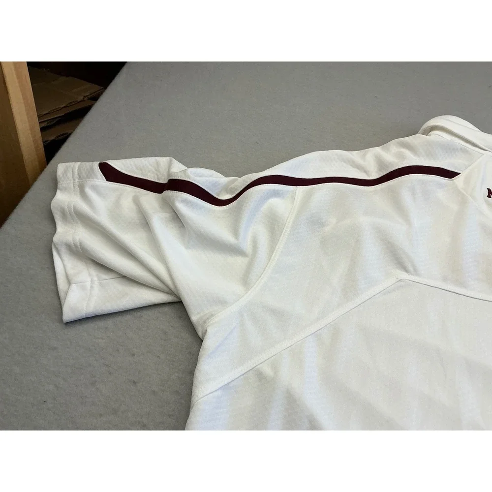 Nike Vintage Minnesota Golden Gophers Polo Shirt White Maroon XL Athletic 20709X